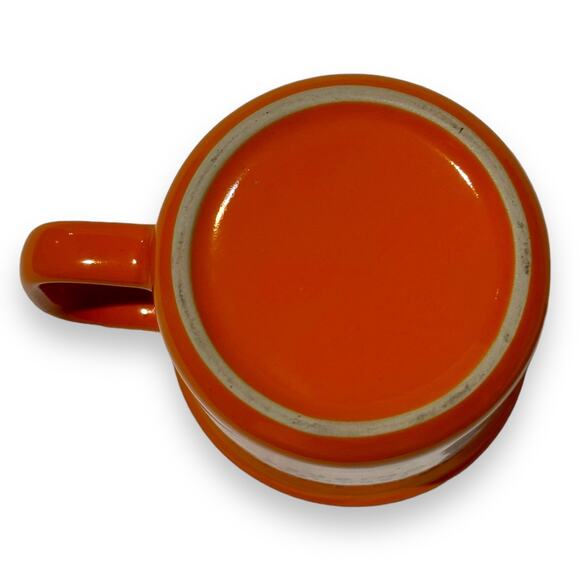 Bulleit Bourbon Frontier Whiskey Campfire Mug Coffee Cup Orange Ceramic - Picture 6 of 6